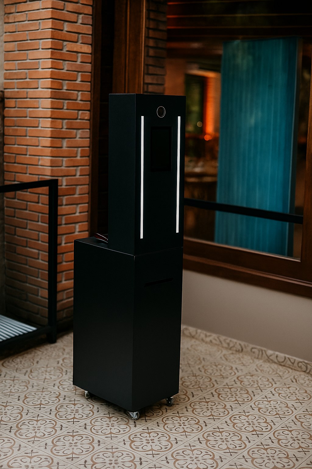 Totem Fotográfico personalizado em um evento corporativo